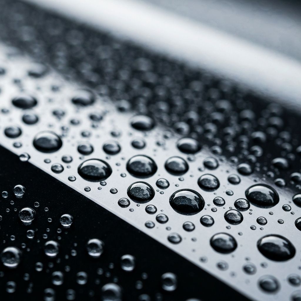 Hydrophobic coating results